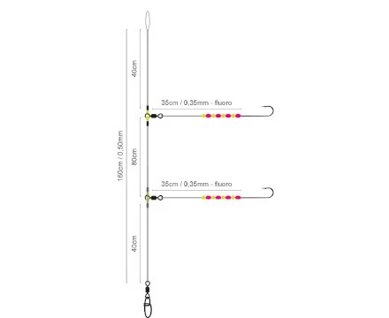 Spro Salt Rig 21 Luminous Beads #1