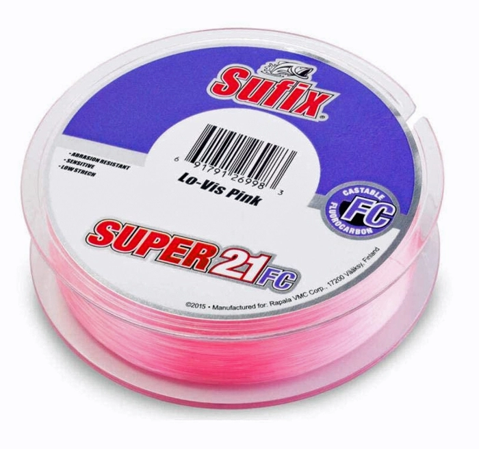 Sufix Super 21 Fluoro Pink 300m 0,18mm 2,3kg