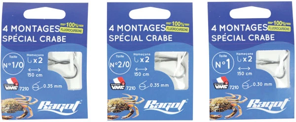 Ragot Crab Rig 1/0 30 X 4