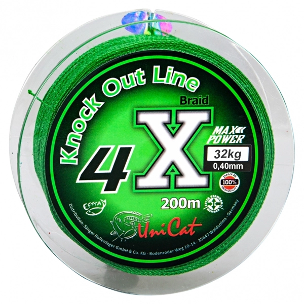Unicat Knock Out Line 4X Braid 200 Mtr 0,40mm - Afbeelding 2