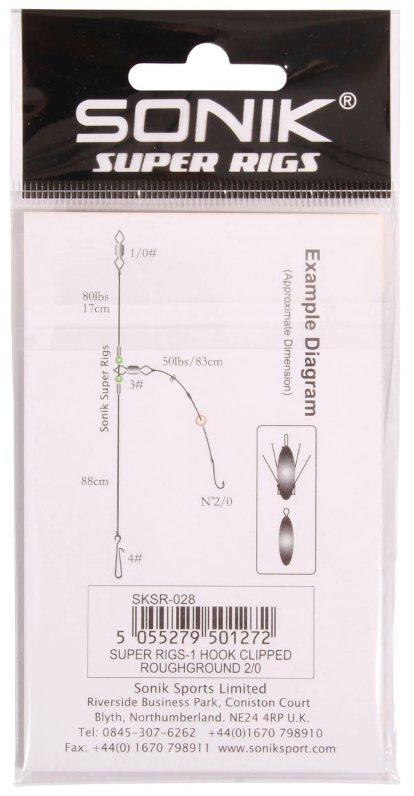 Sonik 1 Hook Clipped Roughground 3/0