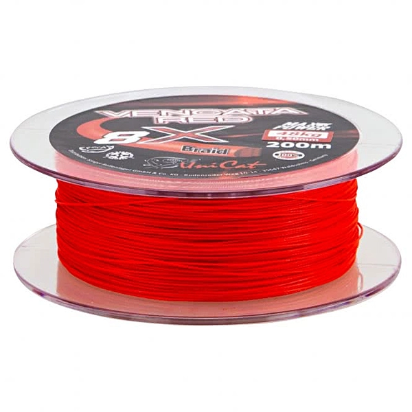 Unicat Vencata Red 8X Braid 200 Mtr 0,60mm - Afbeelding 2