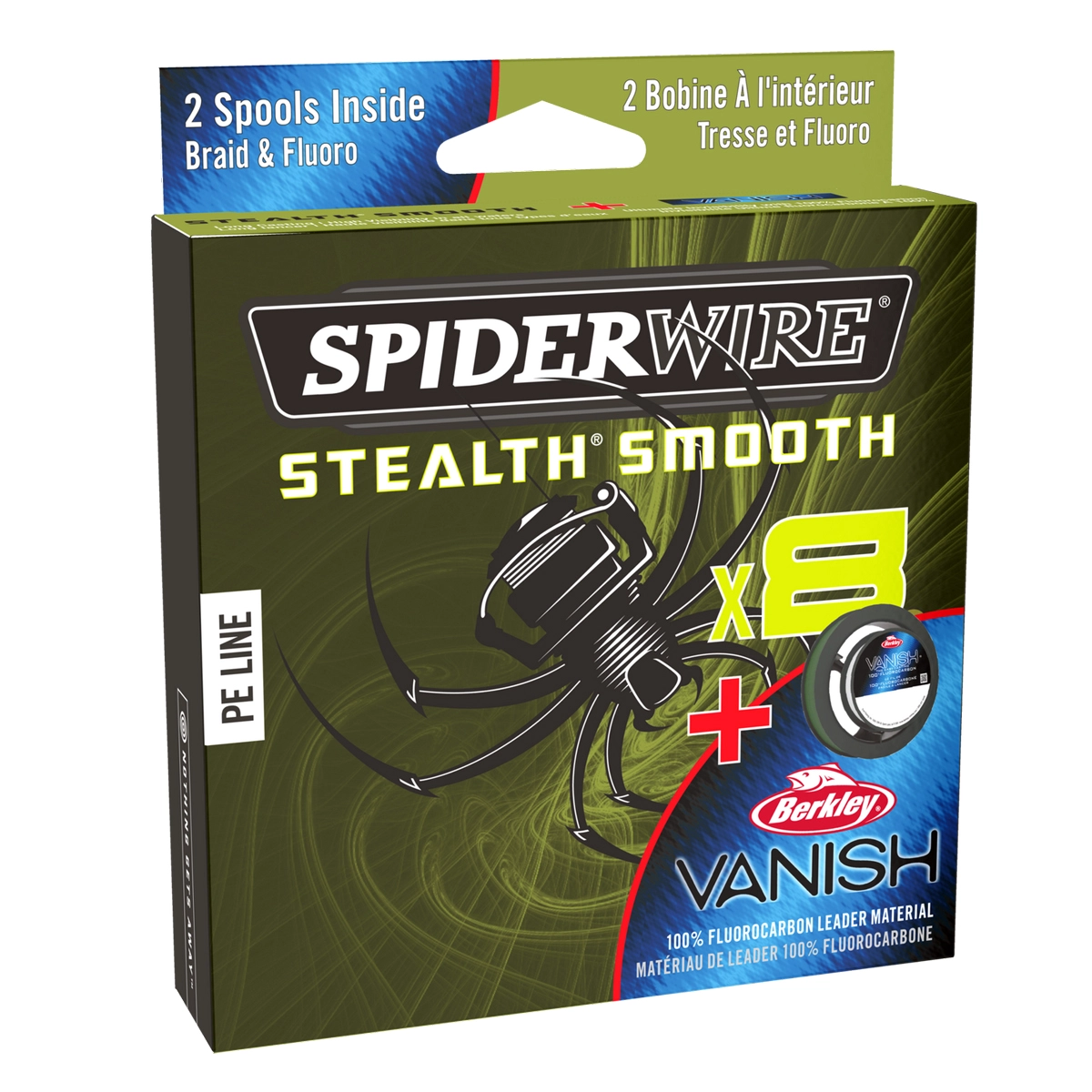 SpiderWire Stealth Smooth 8 And Berkley FC Duo Spool 0,11mm & 0,32mm - Afbeelding 3