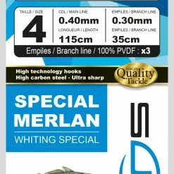 Sunset BDL Boat RS Competition Special Chinu Fluorocarbon Rig 160cm 0,45mm + 3x 30cm 0,35mm Size 1