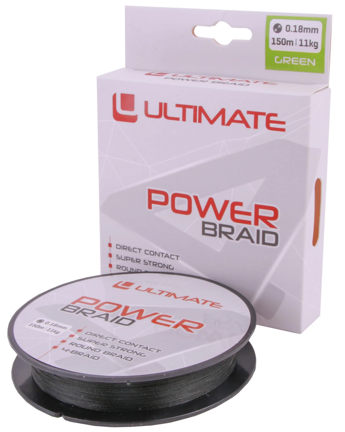 Ultimate Power Braid 0.18mm 11kg 150m Green - Afbeelding 2