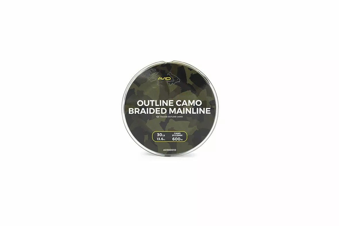 Avid Carp Outline Camo Braided Mainline 0,25mm 600m - Afbeelding 3