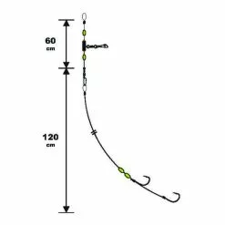 Sunset BDL Boat RS Competition Special Big Fish Fluorocarbon Rig With Octopus