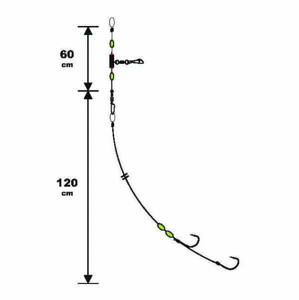 Sunset BDL Boat RS Competition Special Big Fish Fluorocarbon Rig With Octopus