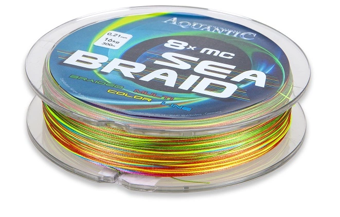 Aquantic 8x MC Sea-Braid 300m Multicolor 0,33mm - Afbeelding 2