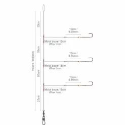 Spro Salt Rig 25 Metal Boom Worm #2