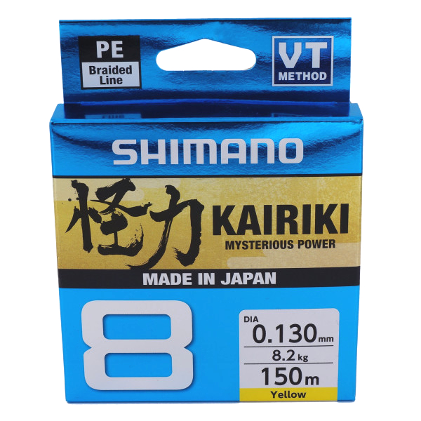 Shimano Kairiki 8 150m Yellow 0.200mm/17.1kg - Afbeelding 2