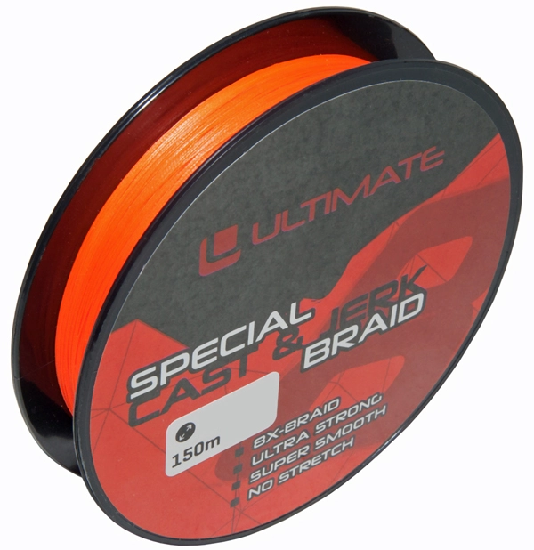 Ultimate Special Cast & Jerk Braid Fluo Red 0,20mm 14kg 150m - Afbeelding 2