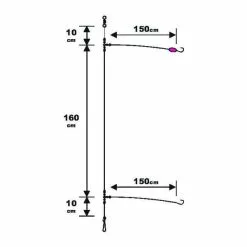 Sunset BDL Surfcasting RS Competition Special Sparidae Fluorocarbon Rig