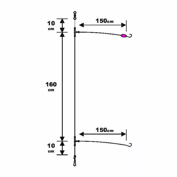 Sunset BDL Surfcasting RS Competition Special Sparidae Fluorocarbon Rig