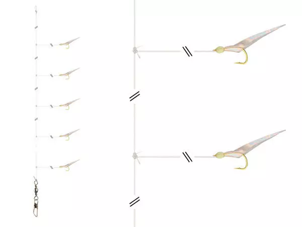 Daiwa GrandW. Herring-Rig Sabiki #10 Pink Glow