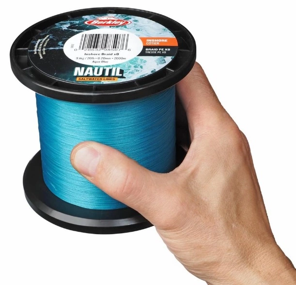 Berkley NAUTIL Braidx8 150m AquaBlue 0,30mm (40lb/18,1kg) - Afbeelding 2